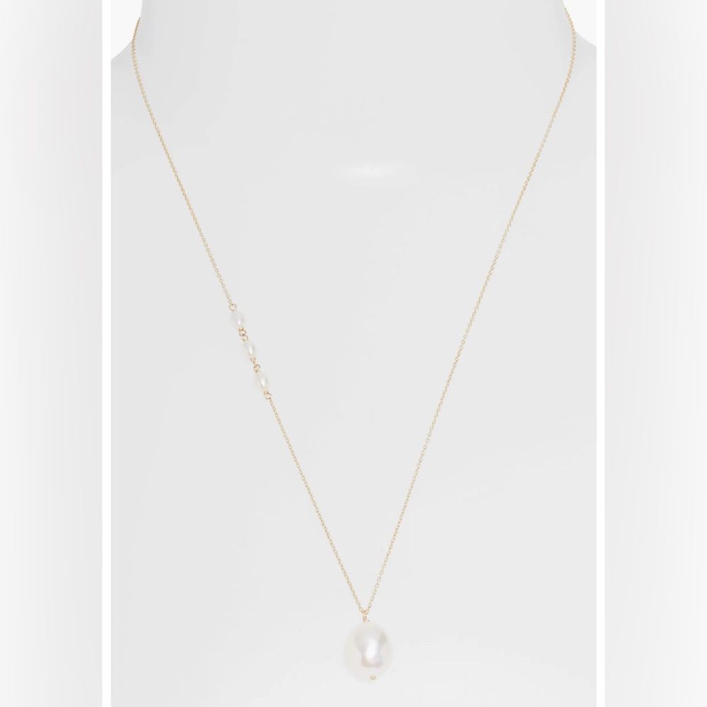 Poppy Finch Cultured Pearl Pendant Necklace